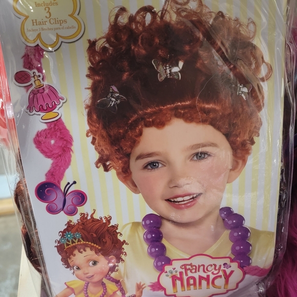 NEW Disney Junior Fancy Nancy Kids Wig - Picture 2 of 2